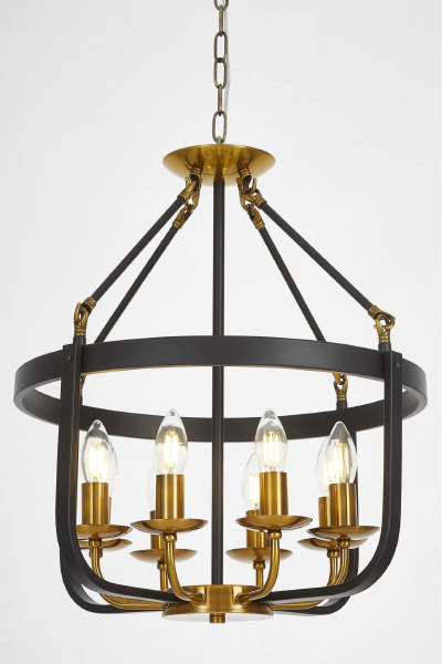 Подвесная люстра Berling LDP 8024-8 BK+MD