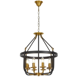 Подвесная люстра Berling LDP 8024-8 BK+MD