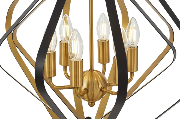 Подвесная люстра Crulia LDP 8005-6 BK+MD