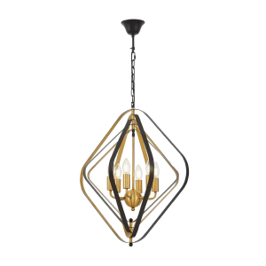 Подвесная люстра Crulia LDP 8005-6 BK+MD