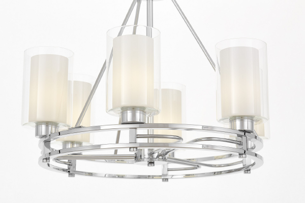 Подвесная люстра Marietta LDP 8025-6 CHR+WT