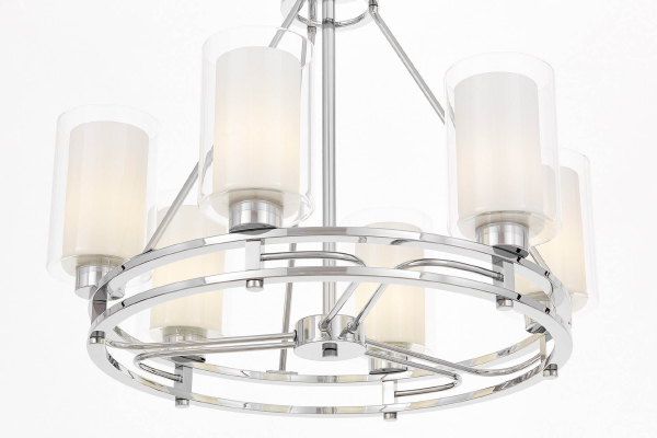 Подвесная люстра Marietta LDP 8025-6 CHR+WT