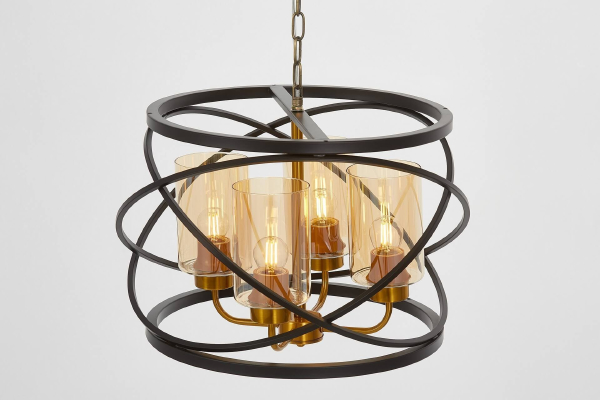 Подвесная люстра Lumina Deco LDP 8004-4 BK+MD