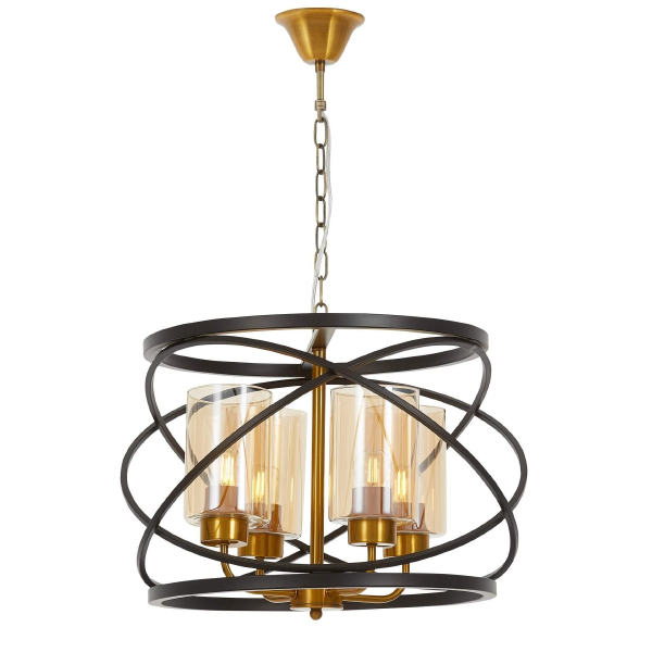Подвесная люстра Lumina Deco LDP 8004-4 BK+MD