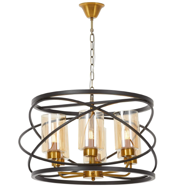 Подвесная люстра Lumina Deco LDP 8004-6 BK+MD