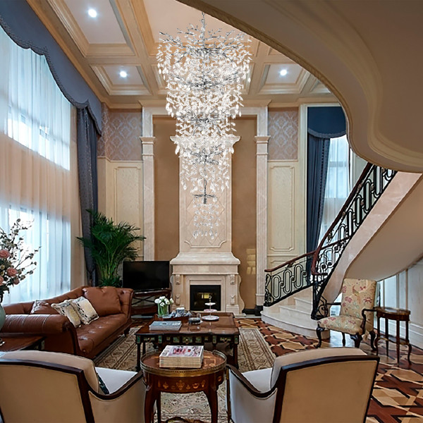 Люстра каскадная Milano-4 23416.800-1600.28.G9.B.5D CR