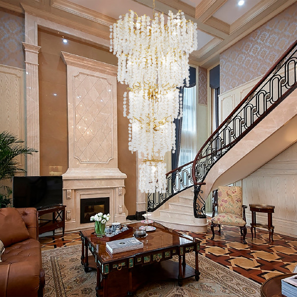 Люстра каскадная Milano-4 23416.800-1600.28.G9.C.5D GD