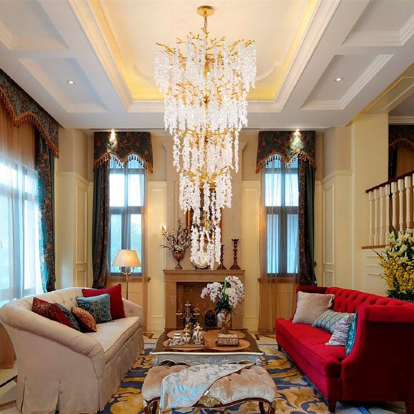 Люстра каскадная Milano-4 23416.800-1600.28.G9.D.5D GD