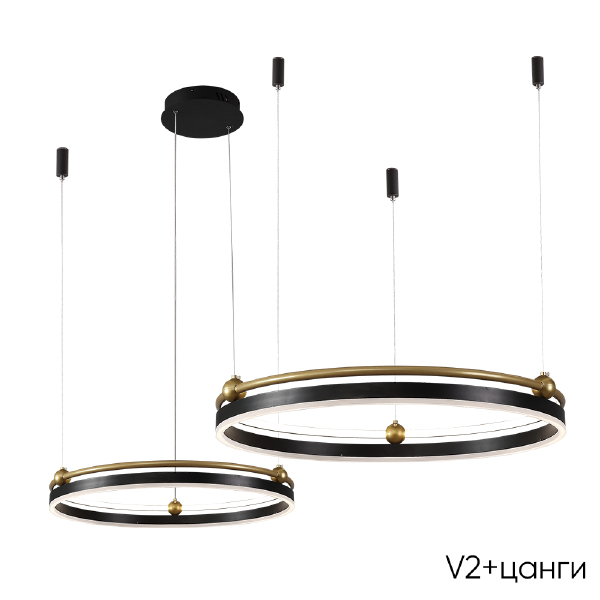 Подвесная люстра Fernando FERNANDO SP123W LED BLACK/GOLD