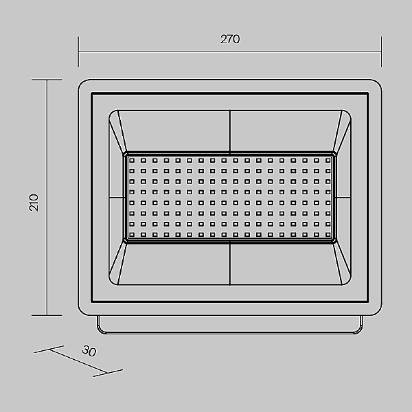 Прожектор уличный Flood FL001-L100B6K