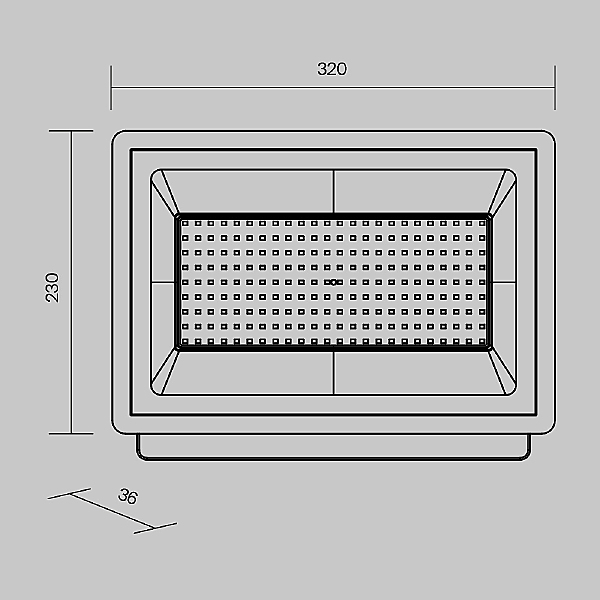 Прожектор уличный Flood FL001-L150B6K