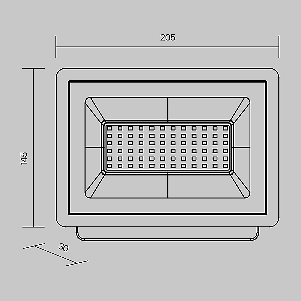 Прожектор уличный Flood FL001-L50B4K