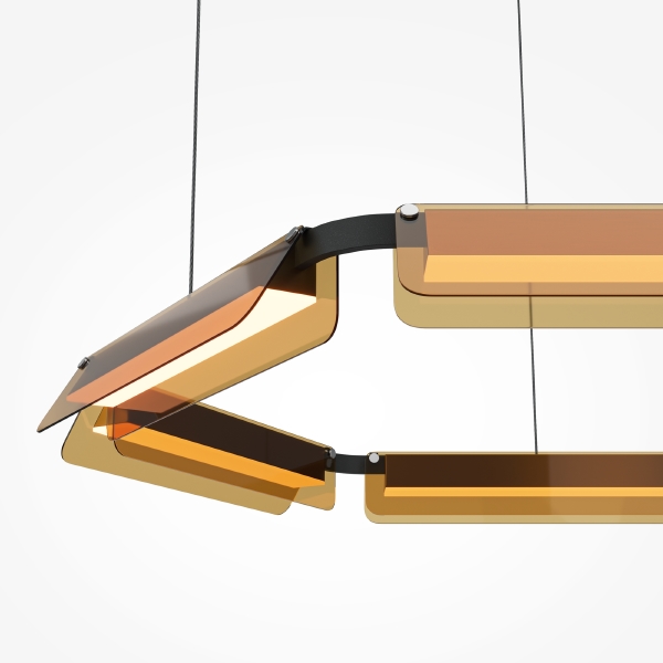 Подвесная люстра Flat MOD296PL-L60BC3K