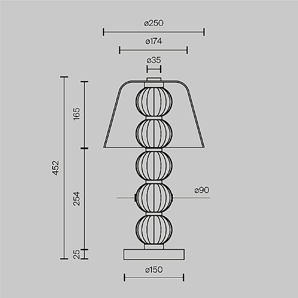 Настольная лампа Amulet MOD555TL-L8G3K