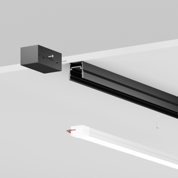 Профиль для шинопровода Профиль для уличной трековой системы Elasity IP O-TR001-P-B3M