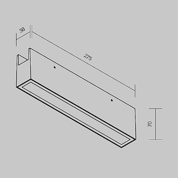 Трековый светильник Points O-TR01-3-S-20WB3K