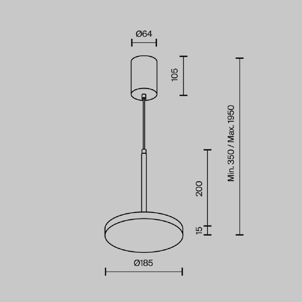 Светильник подвесной Plato P076PL-L12W3K-BS
