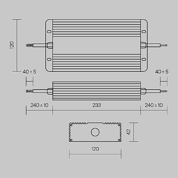Блок питания Power Supply Magnetic PSL008-400W-48V-IP67
