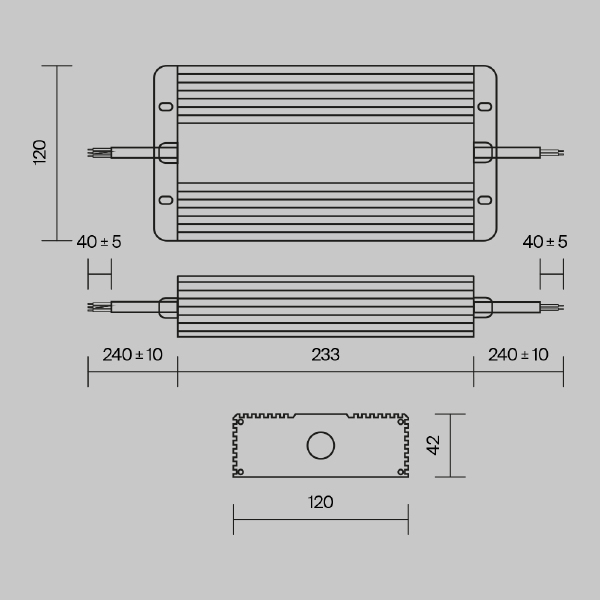 Блок питания Power Supply Magnetic PSL008-400W-48V-IP67
