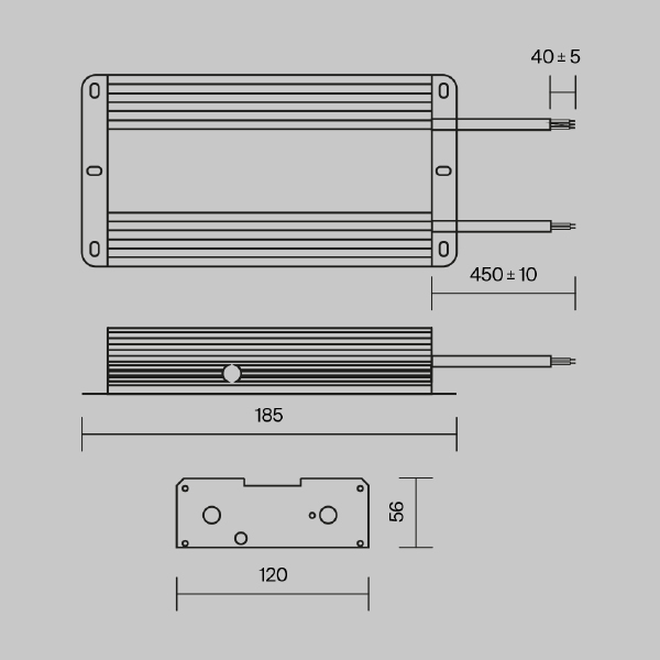 Блок питания Power Supply Magnetic PSL008-480W-48V-IP67
