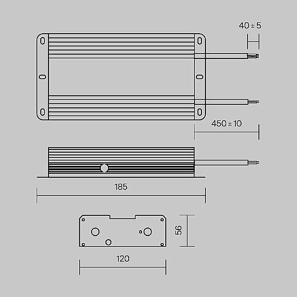 Блок питания Power Supply Magnetic PSL008-480W-48V-IP67