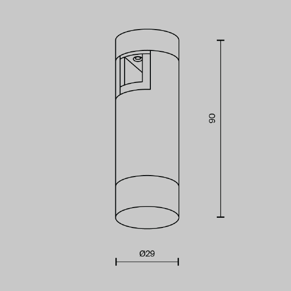 Трековый светильник Skim TR145-1-3W3K-W-B