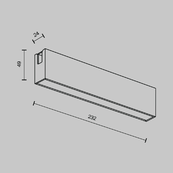 Трековый светильник Basis TR151-1-12W3K-B
