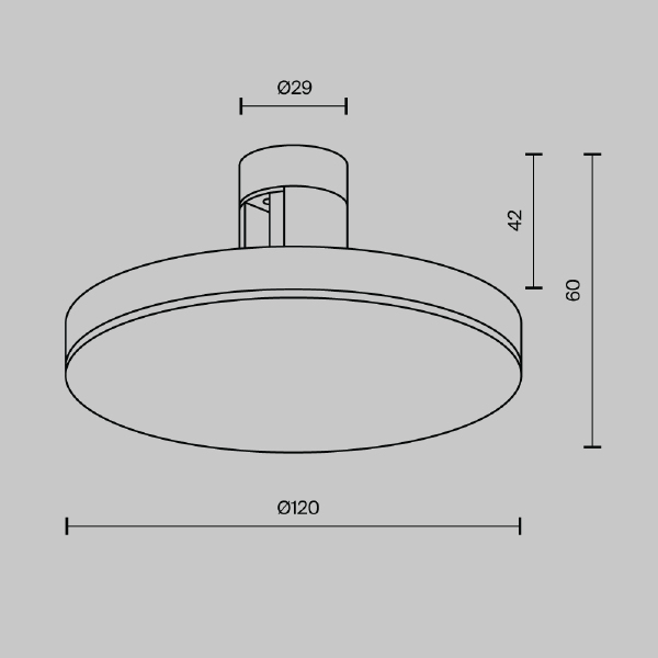 Трековый светильник Plato TR152-1-7W3K-B
