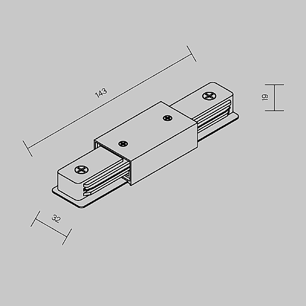 Коннекторы Accessories for tracks Unity TRA001CB-11W