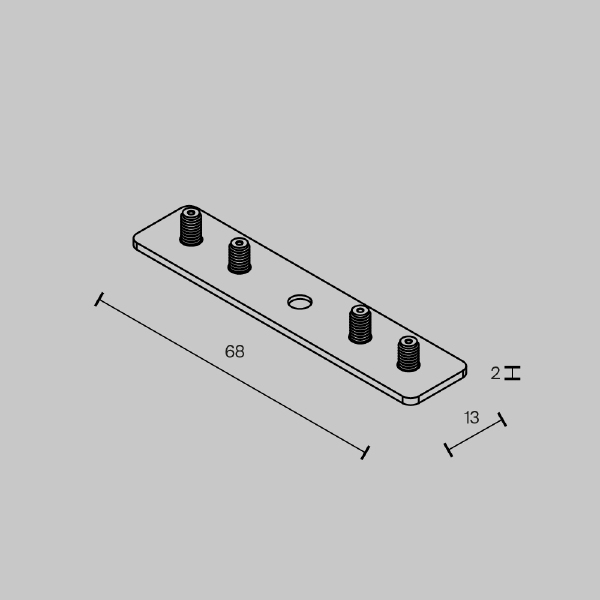 Монтажный элемент Accessories for tracks Exility TRAM034CI-R-41B
