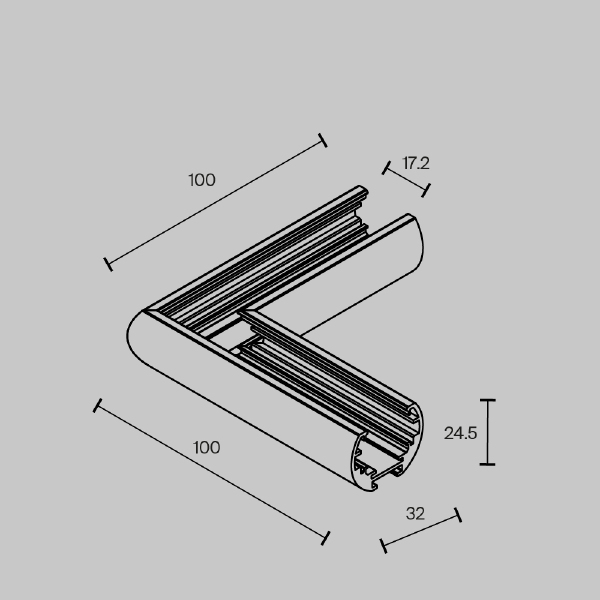 Коннекторы Accessories for tracks Exility TRAM034CL-R-41W