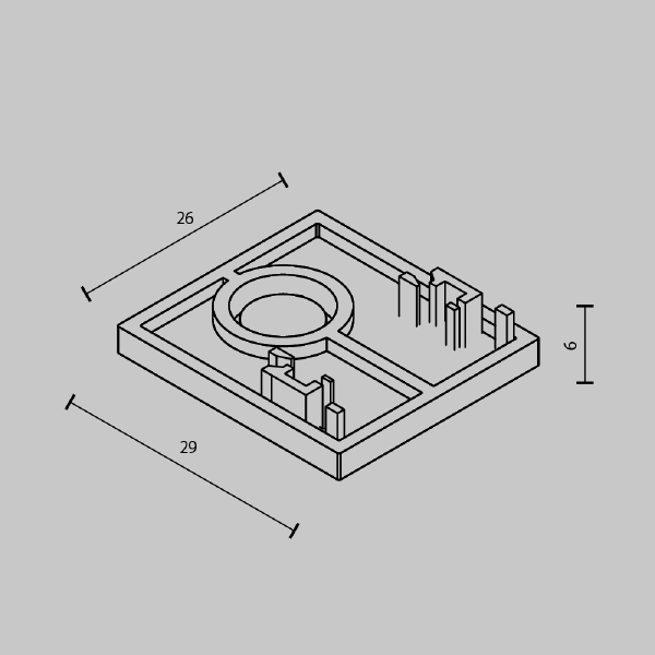 Заглушка Accessories for tracks Exility TRAM034EC-41B