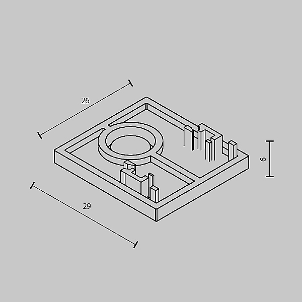 Заглушка Accessories for tracks Exility TRAM034EC-41W