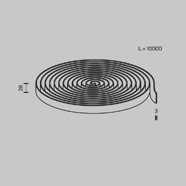 Шинопровод Conductive textile tape Parity TRX130-1.10LG