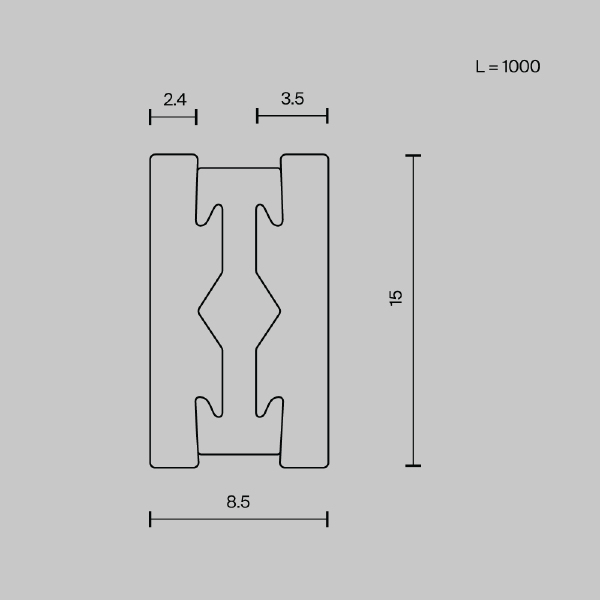 Шинопровод Busbar trunkings Flarity TRX154-111B