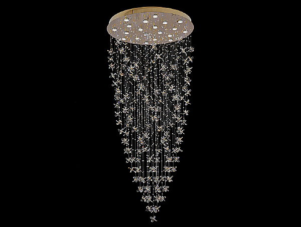 Люстра каскадная 8000 8020/1000 gold