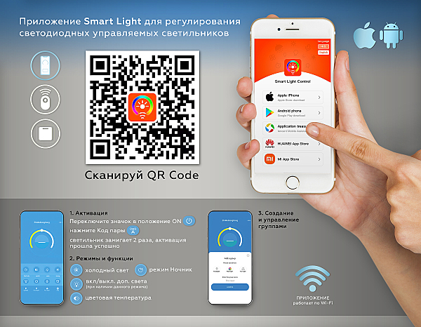 Потолочная люстра LineTech FL5051