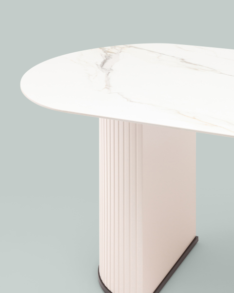 Кухонный стол Opera F-1575 160 top B white DUAL