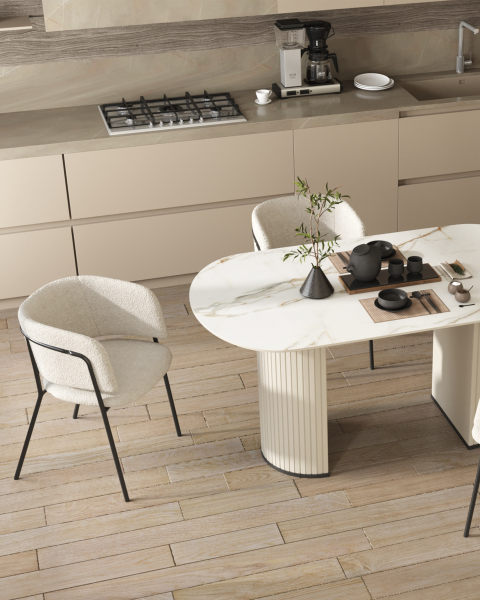 Кухонный стол Opera F-1575 160 top B white DUAL