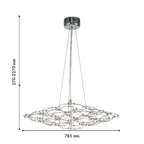 Подвесная люстра Thinner 4305-8P
