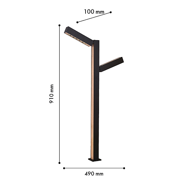 Уличный наземный светильник Stolpe 4388-2F