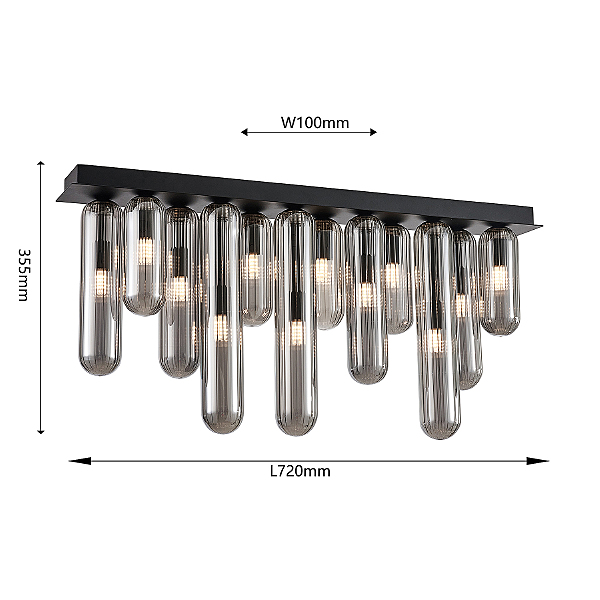 Светильник потолочный Stalactit 4454-12P