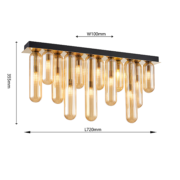 Светильник потолочный Stalactit 4455-12P