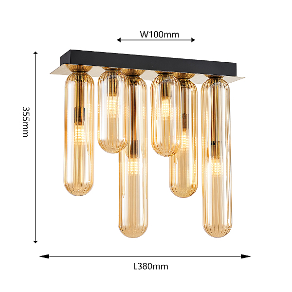 Светильник потолочный Stalactit 4455-6P