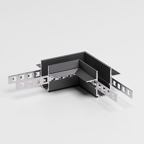 Коннекторы Slim Magnetic Slim Magnetic Коннектор угловой для встраиваемого шинопровода под ГКЛ 12,5мм (черный) 85212/00