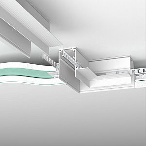 Коннекторы Slim Magnetic Slim Magnetic Коннектор угловой для встраиваемого шинопровода под ГКЛ 9,5мм (белый) 85214/00