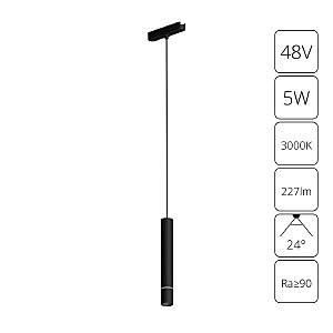 Трековый светильник Rapid A1159PL-1BK