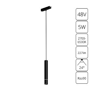 Трековый светильник Rapid A2959PL-1BK