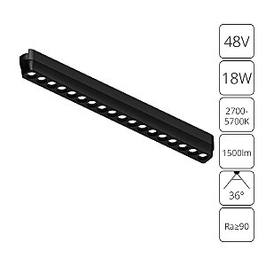 Трековый светильник Rapid A2969PL-1BK