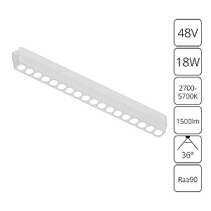 Трековый светильник Rapid A2969PL-1WH